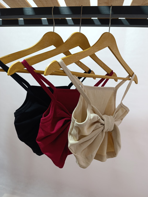 کراپ تاپ کبریتی طرح پنبه