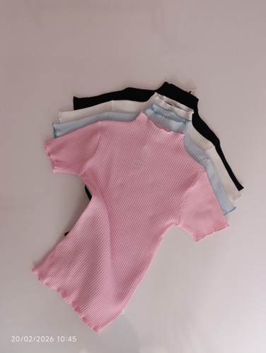 تیشرت یقه ایستاده جنس پنبه کبریتی